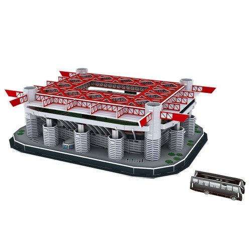 Corte de fútbol tridimensional en 3D