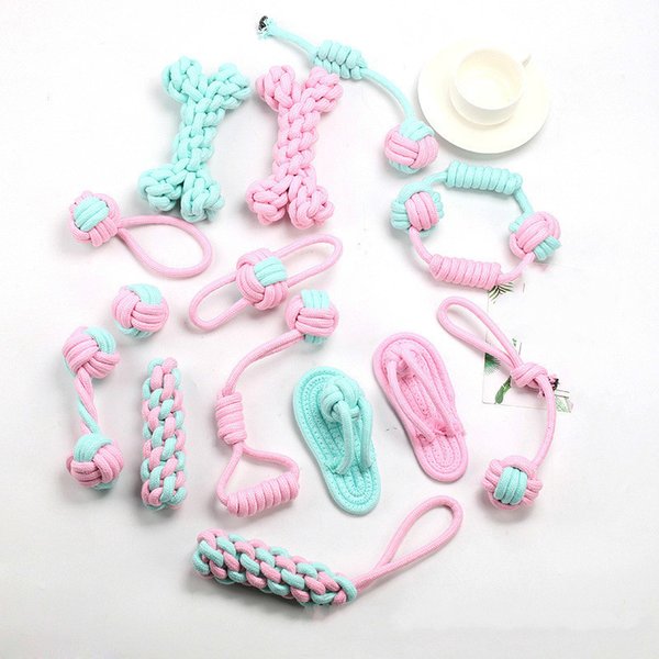 7 PCS/Set Dog Toys Ball Toothbrush Interactive Dog Puppy Pet Toys Durable Dogs Chew Toy Cleaning Teeth Funny Bite-Resistant