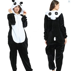 Adults' Kigurumi Pajamas Nightwear Camouflage Panda Cartoon Onesie Pajamas Polar Fleece Cosplay For Men's Women's Boys Christmas Animal Sleepwear Cartoon Festival / Holiday Costumes / Washable Lightinthebox