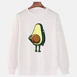 Men's Sweatshirt Black White Crew Neck Cartoon Graphic Prints Sports  Outdoor Daily Sports Hot Stamping Basic Streetwear Casual Spring   Fall Clothing Apparel Hoodies Sweatshirts  miniinthebox