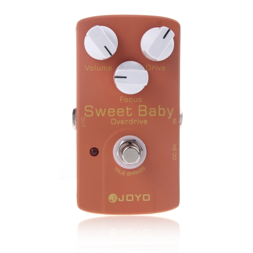 Joyo JF-36 Sweet Baby Electric Guitar Effect Pedal with Low Gain Overdrive Effect & Focus Knob