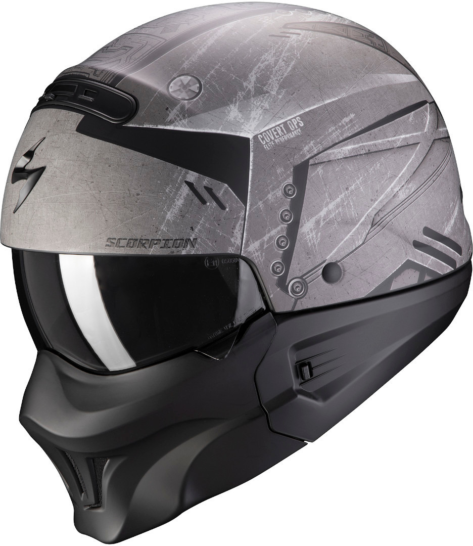 Scorpion EXO-Combat Evo Incursion casque Noir Argent L