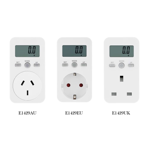 AU Plug Plug-in Digital LCD Energy Monitor Power Meter Electricity Electric Usage Monitoring Socket