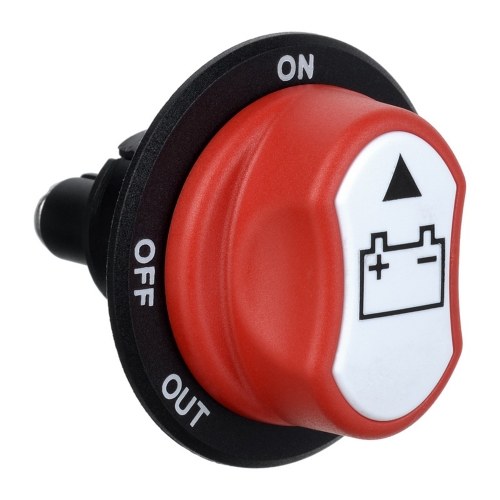 Interruptor de batería de automóvil Interruptor de corte de batería de 50A Desconecte el aislador maestro para vehículos y embarcaciones de automóviles