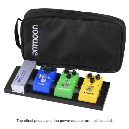 Pedal Board Guitare en alliage d'aluminium Mini ammoon DB-1 avec transport Tapes Sac