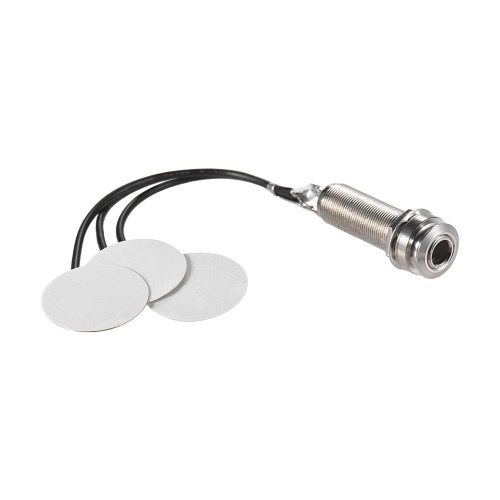 Kalimba Pickup 3 Transducer Pickup System Self-adhesive Thumb Piano Mbira Mono Piezo Pickup with Buzzer