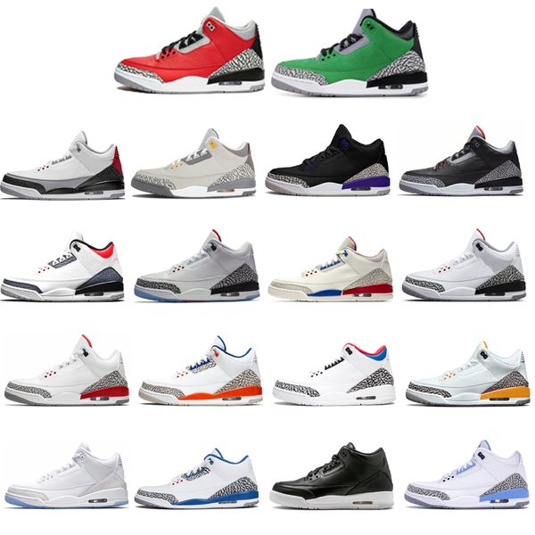 3 3s basketball shoes jumpman jth unc knicks rivals true blue tinker oregon ducks international flight black cement mens sports sneakers