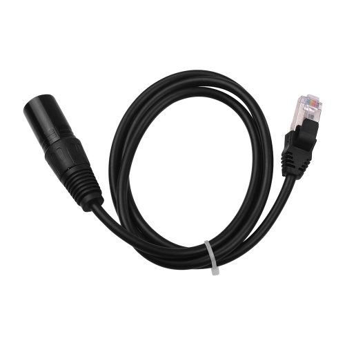 Conector de red macho RJ45 al cable DMX512 de extensión mini XLR macho de 3 pines