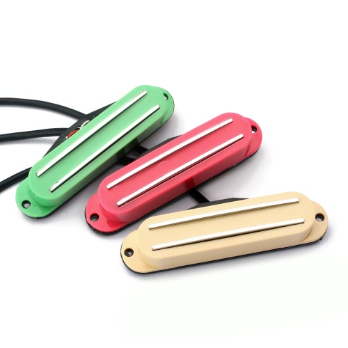 3pcs Dual Rail Humbucker Humbucking Pickups for Fender Stratocaster ST Strat for Gibson Les Paul Electric Guitar Part Milk & Green & Red