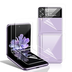 2 Sets Phone Screen Protector For Samsung Galaxy Z Flip 4 Z Flip 3 Z Flip Z Flip 2 TPU Hydrogel Self-healing Anti Bubbles Anti-Fingerprint High Definition Scratch Proof Phone Accessory Lightinthebox