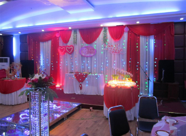 Wedding 3mx6m backdrop Wedding stage background curtain stage background The Wedding arrangement