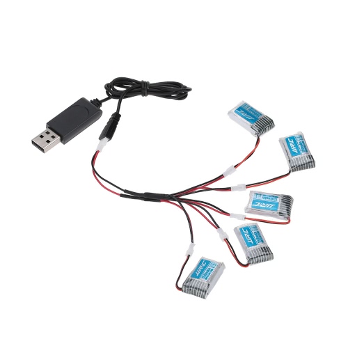 Original JJRC H20 RC Hexacopter Parte H20-001 3.7V 150mAh 30C Li-po batería y cable de carga Set