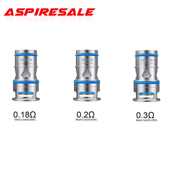 Authentic Aspire Odan Coils Mesh 0.18ohm 0.2ohm 0.3ohm Replacement Core for Aspire Odan/Odan Mini Tank E Cigarette Vape Coil
