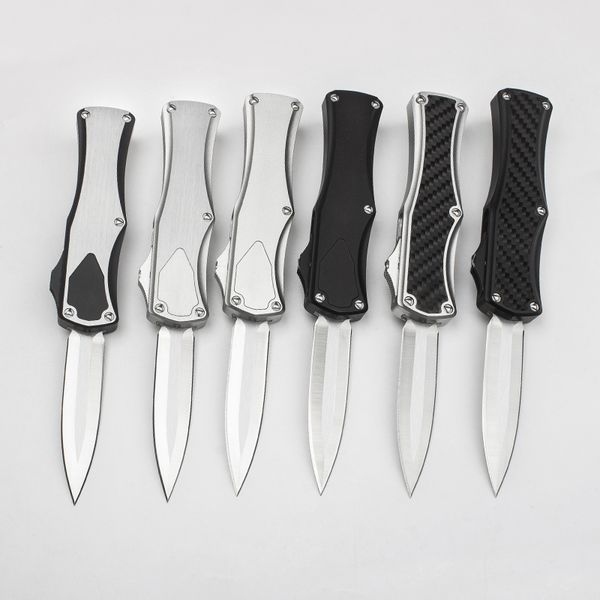 New Style MT Goddess Hera Pocket Knife D2 Blade CNC Aluminum Handle Outdoor Camping Hunting Survival Tactical Automatic Knives EDC Tools Nylon Sheath Self Defense