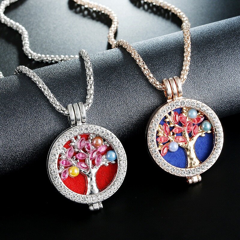 Trendy Rhinestone Fragrance Necklace