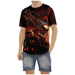 Dungeons  Dragons Gragon T-shirt Cartoon Manga Anime Graphic T-shirt For Men's Women's Unisex Adults' 3D Print 100% Polyester Casual Daily Lightinthebox
