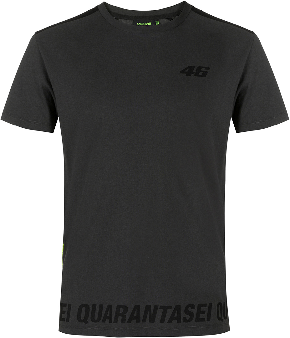 VR46 Core Barred T-Shirt Noir Gris S