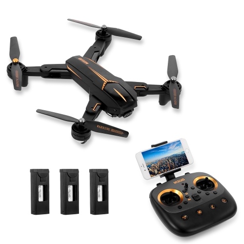 Drone de VISUO XS812 1080P 2.4G GPS 5G Wifi RC con 3 baterías
