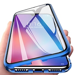 Magnetic Adsorption Metal Tempered Glass Cover For Samsung Galaxy S23 S22 S21 Ultra Plus FE A72 A52 A32 Clear 360 Protection Double Sided Phone Case with Screen Protector miniinthebox