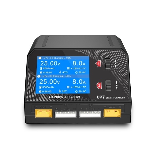 UP7 chargeur d'équilibre de batterie déchargeur ca 200W DC 2x200W 10Ax2 double canal pour batterie Lipo LiHV Lilon LiFe
