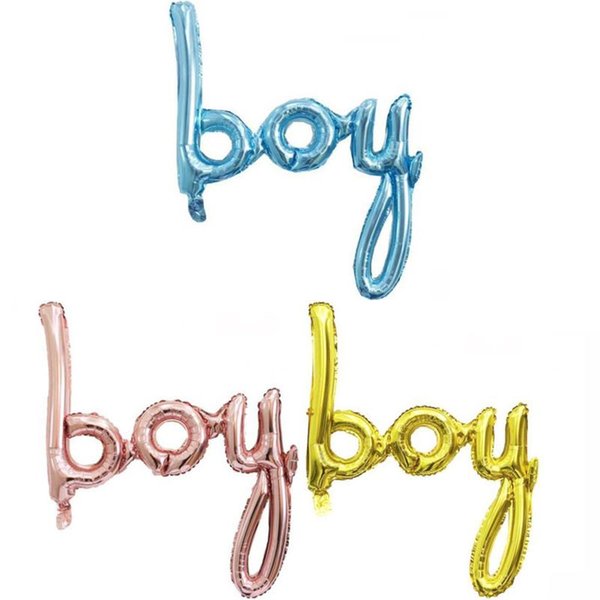 Party Decoration Blue Boy Letter Foil Balloons Helium Balloon Happy 1st Birthday Decorations Kids Ballons Globos Baby Shower Supplies