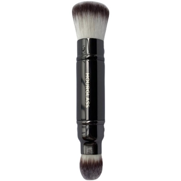 HOURGLASS Retractable Double-Ended Complexion Brush - Portable Powder Blush Brush Foundation Concealer Cosmetics Brush Tools