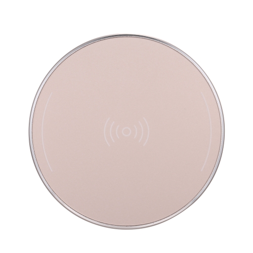 Portable Mini Wireless Charger Smart Chip Ultra Thin Charge Base Qi Wireless Charging Pad Round Shape for iPhone 8/8 Plus/X & Samsung Galaxy S8/S8+/Note 8 and Other Qi-enabled Smart Phones