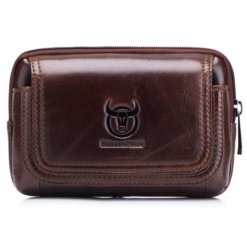 Pochette de ceinture en cuir pour hommes sac banane pochette de téléphone avec boucle de ceinture