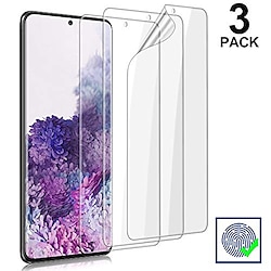 3 pcs Phone Screen Protector For Samsung Galaxy S23 S22 S21 S20 Plus Ultra S10 Note 20 Ultra 10 Plus TPU Hydrogel Hydrogel Film 9H Hardness Self-healing Anti Bubbles Anti-Fingerprint Explosion Proof Lightinthebox