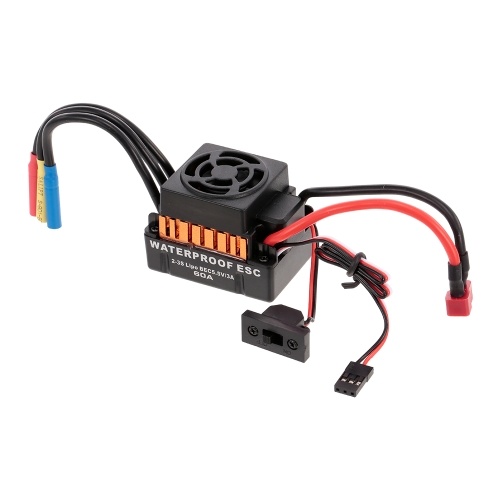 HOBBYFANS 60A sin escobillas 2-3s ESC con BEC