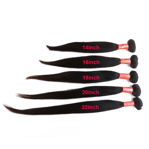 Unprocessed Brazilian Virgin Hair Extension Remy Hair Natural Straight Hair 14?