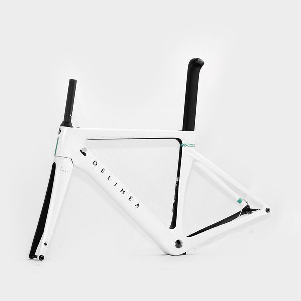 DELIHEA FORE-White RIM/DISC Carbon Road Bike Brame SK T800 UD BSA Tapered System Road Bike Carbon Frame Carbon Frame Road BIke