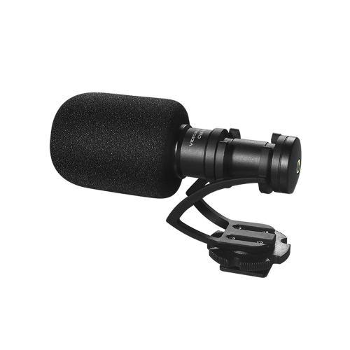 COMICA CVM-VM10II Micrófono de video direccional con tarjeta de memoria para cámaras compactas y compactas con cámara de fotos compactas para iPhone Samsung Huawei Smartphones para DJI OSMO para GoPro 3,3 +, 4,5 para Sony A7RII A7 para Panasonic GH4 GH5 C