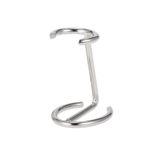 Stainless Steel Shaving Holder Stand for Shaving Brush Shaving Tool Organizer Silver