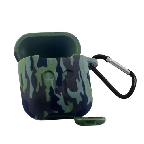 Funda de auriculares de camuflaje para Airpods Funda protectora de silicona a prueba de golpes Cubierta de auriculares