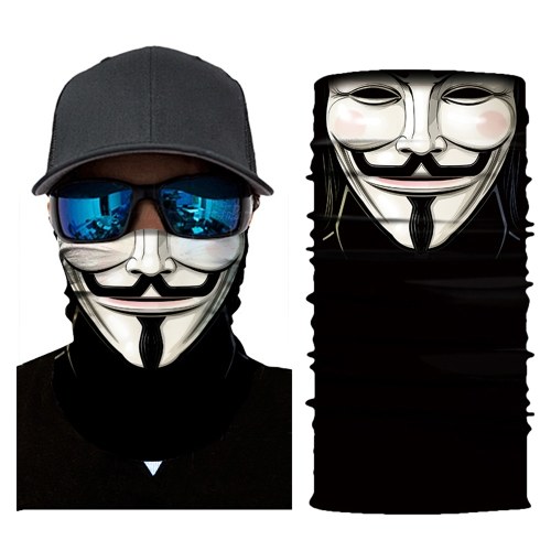 Cool Robot squelette Halloween masque écharpe Joker bandeau cagoules pour vélo pêche ski moto