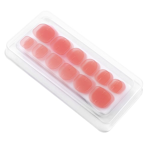 2 Hojas 48pcs de doble cara gel de clavo Pegatina Jalea Transparente Flexible Fake uñas Consejos pegamento adhesivo de uñas con uñas Manicura Herramienta