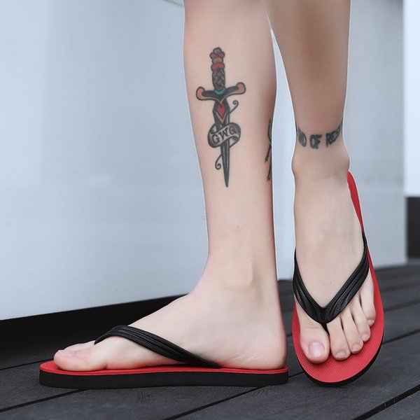 2022 Top Quality Fashion Womens Mens Flip Flops Slippers Youth Students Slides Triple Black Red Blue Gray Shoes Size Eur 39-44 Code: 64-0222