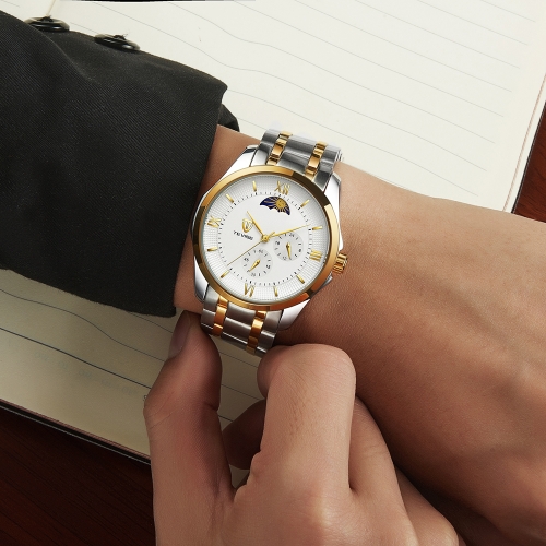 TEVISE Fashion Stainless Steel Mechanical Business Men Watch Automatic Self-wind 3ATM Water-resistant Wirstwatch Man Relogio Musculino Moon Phase