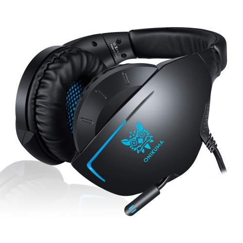 ONIKUMA K7 Auriculares para juegos de 3,5 mm para PS4 Nuevos auriculares para PC sobre Xbox One para Xbox One con subwoofer estéreo dinámico Cancelación de ruido Control de silencio y micrófono del micrófono