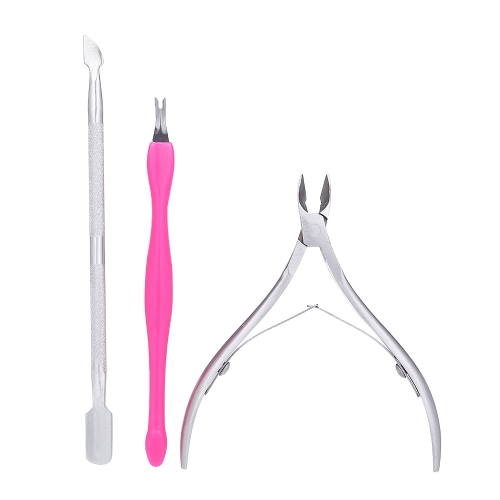 7 unids Herramientas de Manicura Profesional Kit de Herramientas de Uñas de Arte Conjunto de Archivos de Uñas Cepillo de Uñas cutícula Nipper Oil Pen Pusher Nipper Buffer Herramienta de Manicura