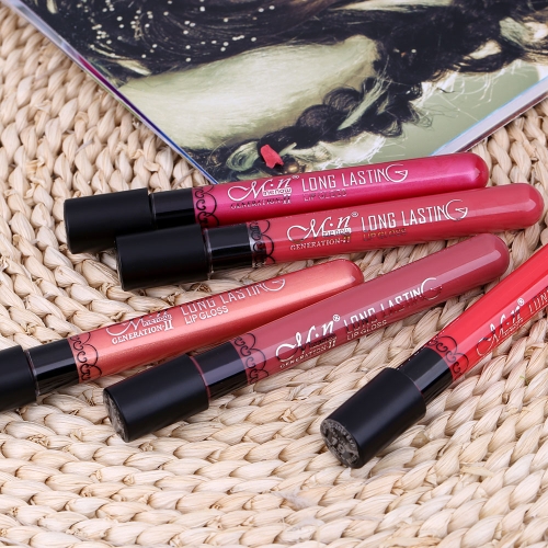 Professional Cosmetic Makeup Waterproof  Lip Gloss Lipgloss Velvet Lipstick Matt Vitality Cerise Star
