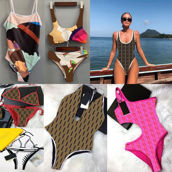 Fashion Womens Swimsuit Sexy Girls Bathing Suit Textile Summer Swimwear Beach Bikinis Set Letter Pattern Women Bodysuit Swim Clothing