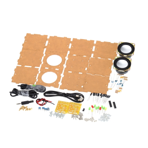 Great Music Sound Amplifier Electronic DIY Kit Mini Remarkable Transparent Speaker Box DIY Suite