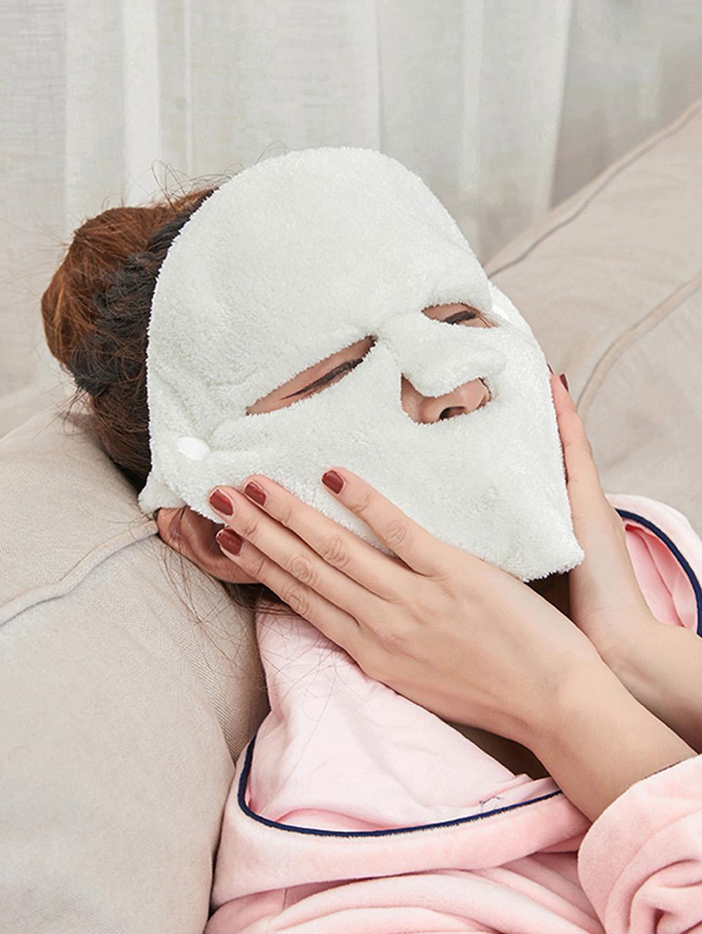 Reusable Cold Hot Compress Facial Steamer Face Towel Mask Beauty Skin Care Mask