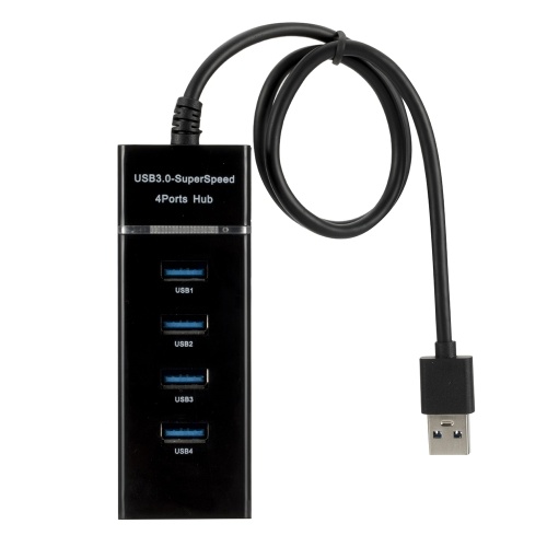 Alta velocidad de 4 puertos USB 3.0 Multi HUB Splitter Expansión Hub USB para PC de escritorio Adaptador para computadora portátil HUB USB