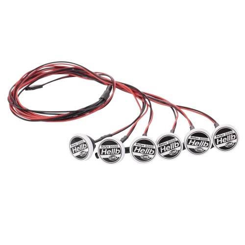 La luz del coche LED de 6pcs RC con pantalla adorna