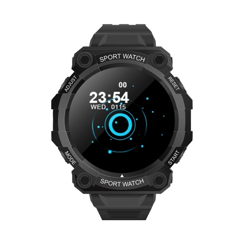 FD68 Montre de sport intelligente 1.44 '' IPS Écran tactile unique Moniteur de fréquence cardiaque/Sommeil Mode sport multiple Message/Rappel d'appel longue durée Compatible avec Android iOS