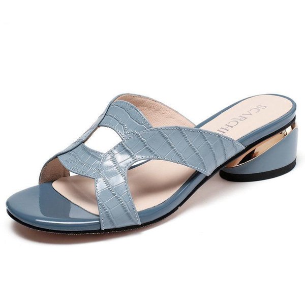 Sandals Women's Summer Style Leisure After A Word With The Air Thick Temperament Slippers Plus Size Women Shoes 43