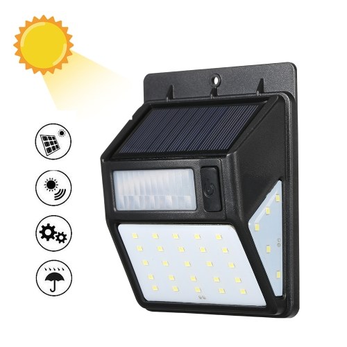 Solar Powered PIR Motion Lamp CDS Night Sensor LED Wall Light